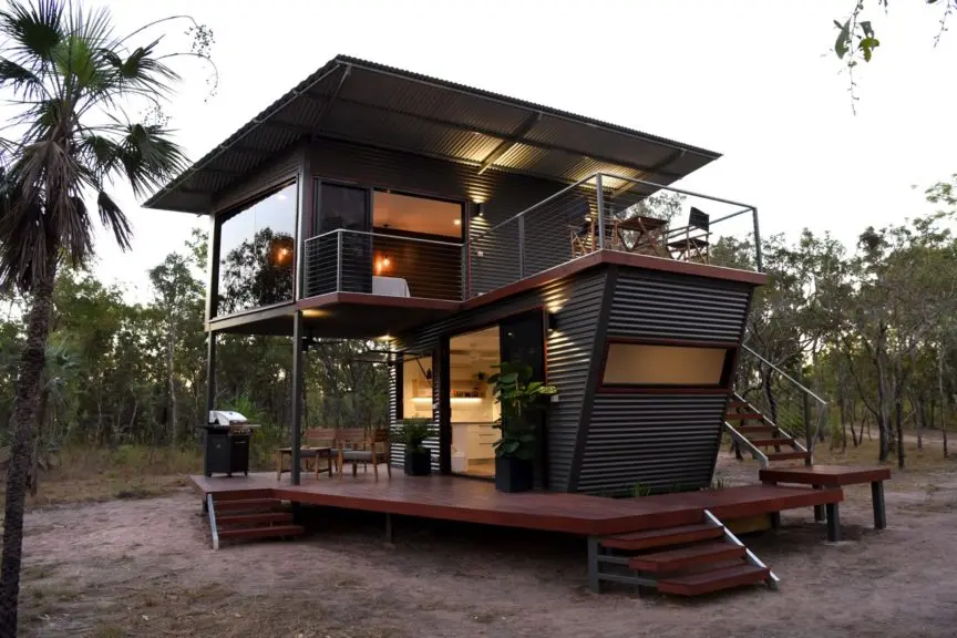 The Litchfield Container Cabin Blends Nature with Minimalist Living in Australia