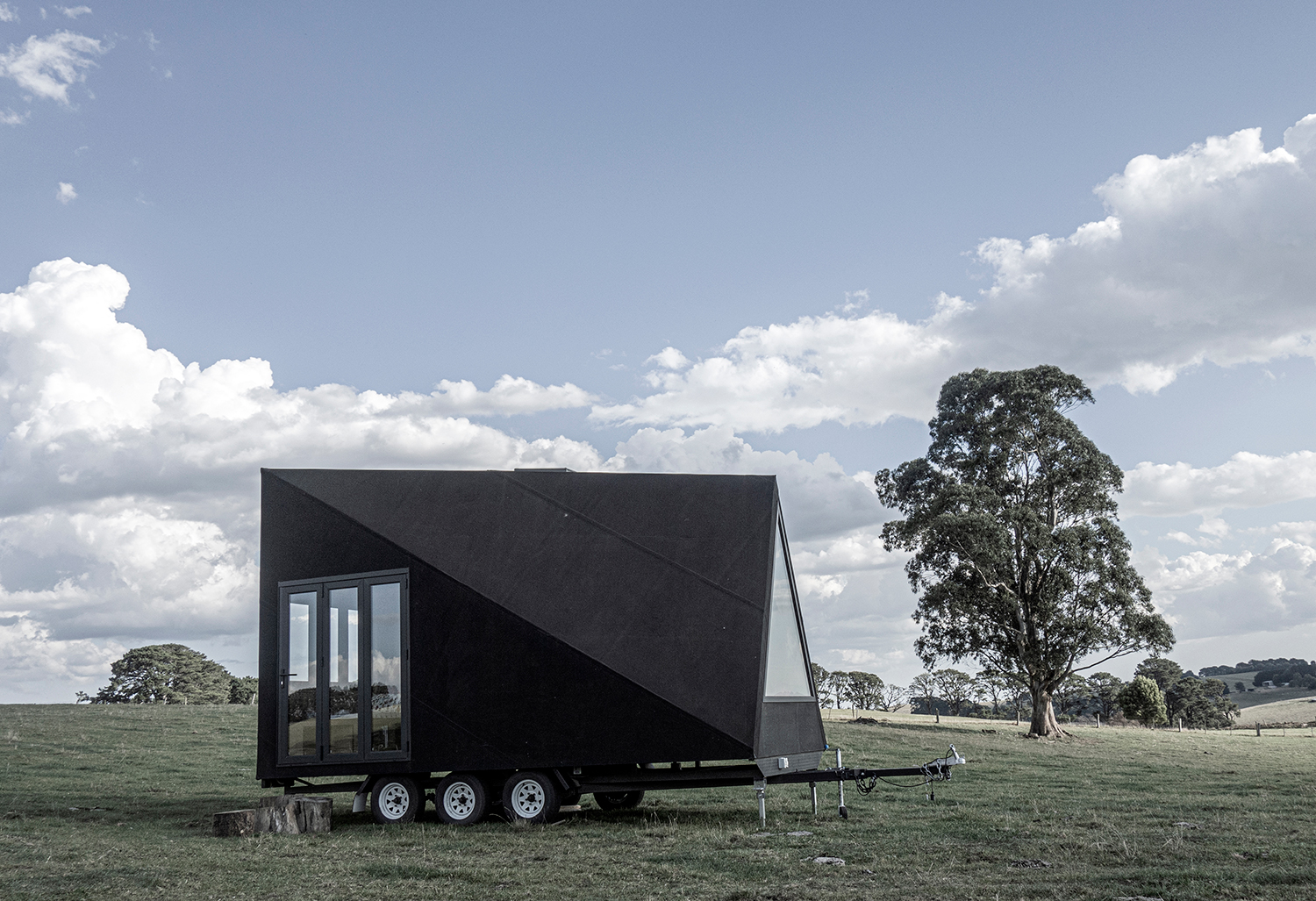 This Minimal A-Frame Cabin Is Built to Move